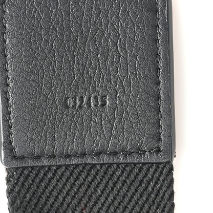 Loewe Calfskin Jacquard Webbing Anagram Strap Black 4 of 6