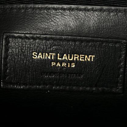Saint Laurent Grain De Poudre Textured Mixed Matelasse Triquilt Medium Monogram Satchel Light Sage 7 of 11