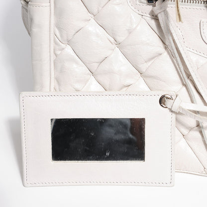 Balenciaga Chevre Quilted Matelasse MM White 8 of 10