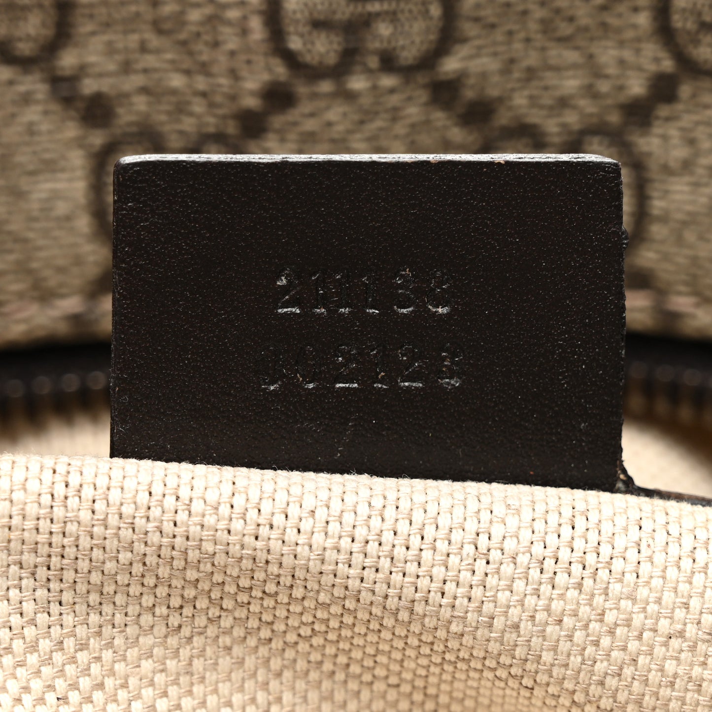 GG Supreme Monogram Small Joy Tote Dark Brown