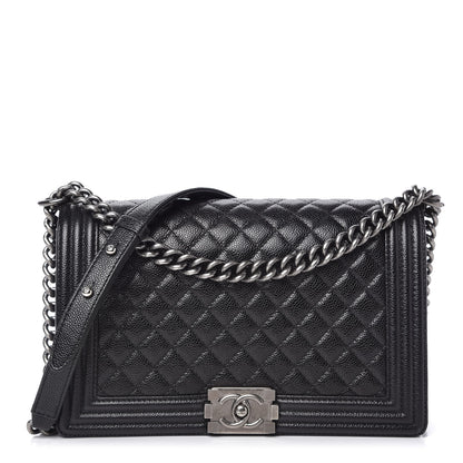 Chanel Caviar Quilted New Medium Boy Flap Black 1 of 10