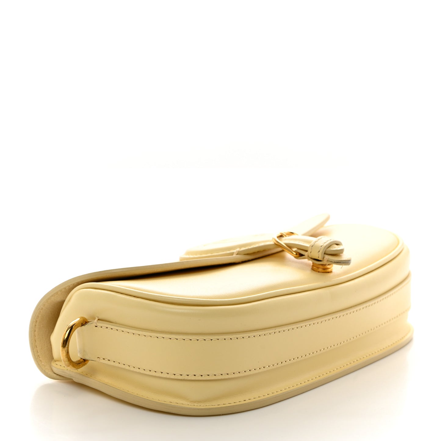 Box Calfskin East West Bobby Bag Pale Yellow