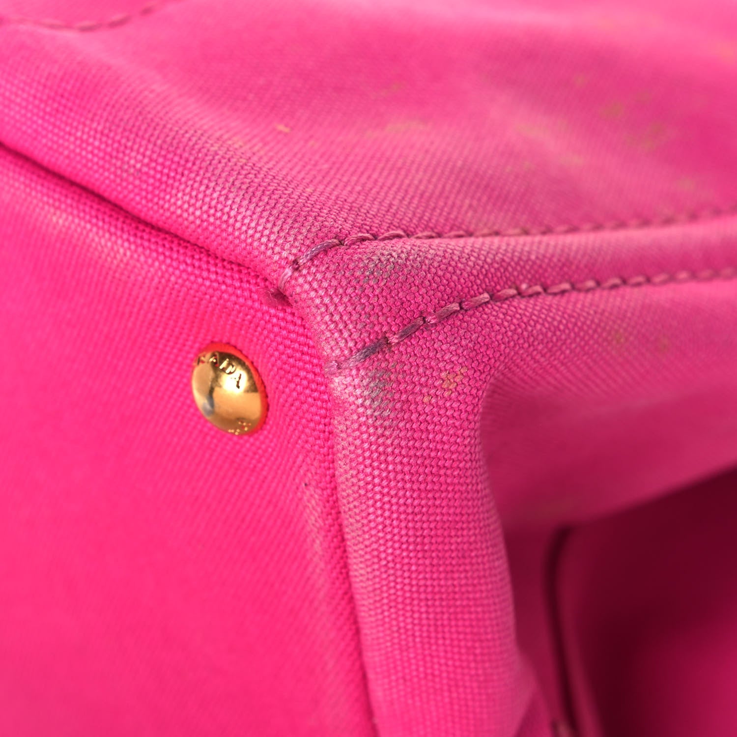 Prada Canapa Logo Shopping Tote Fuxia 11 of 18