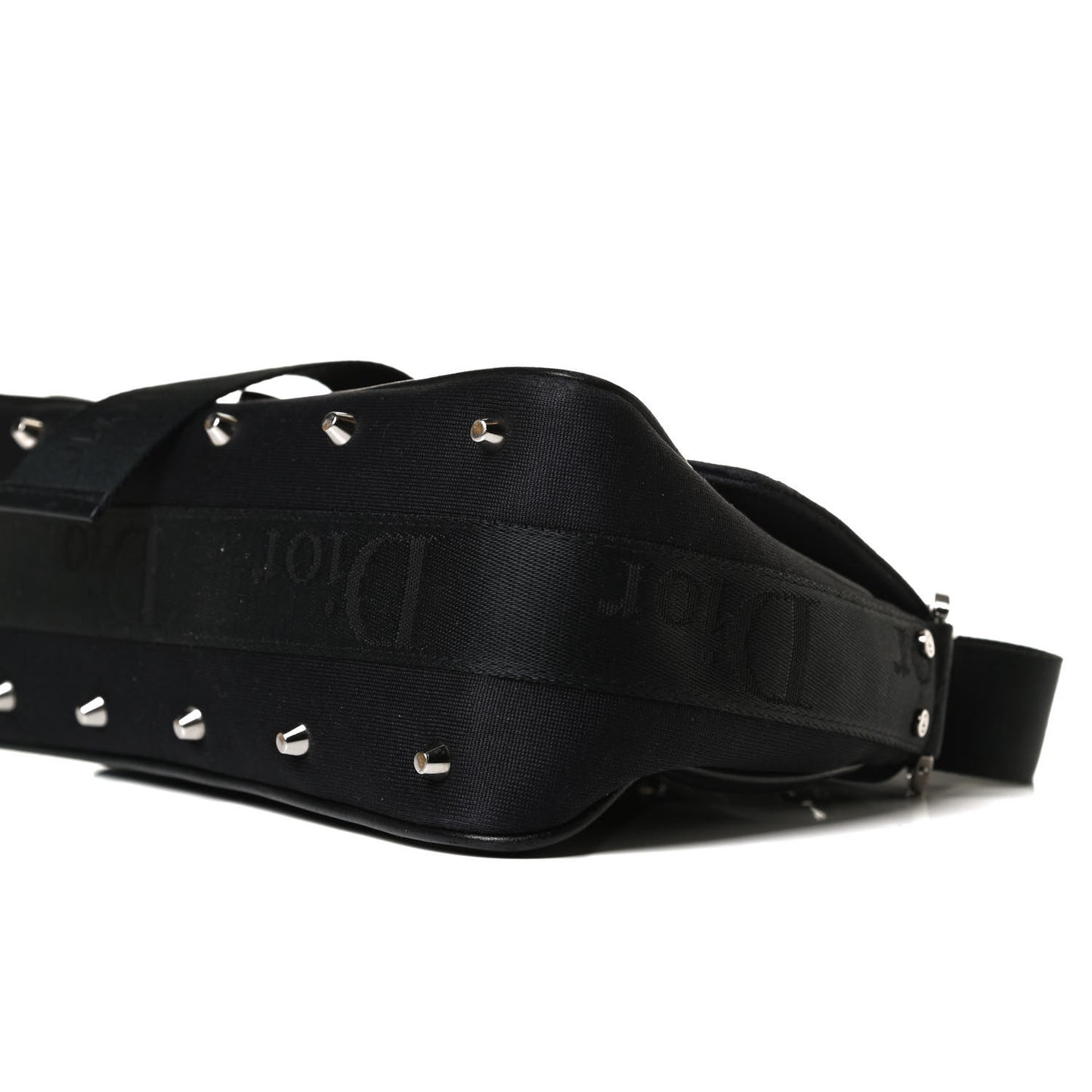 Silk Jersey Crystal Hardcore Clutch Black