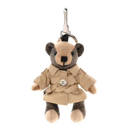 Burberry Cashmere Thomas Trench Teddy Bear Keychain Charm Camel 1 of 6