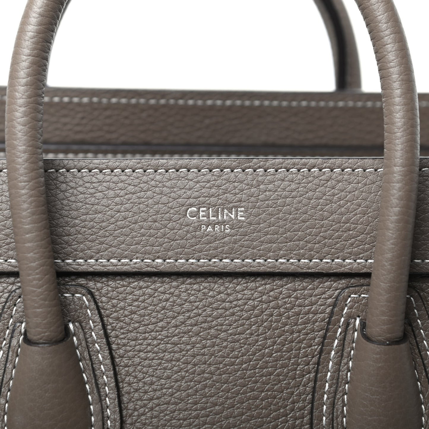 Drummed Calfskin Nano Luggage Souris