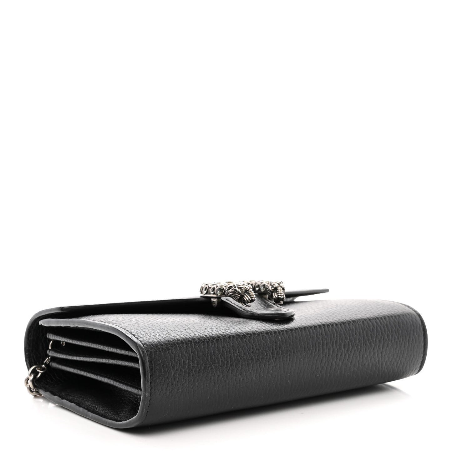 Calfskin Mini Dionysus Chain Wallet Black