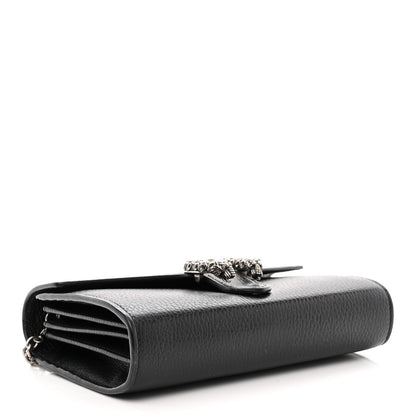 Gucci Calfskin Mini Dionysus Chain Wallet Black 4 of 13