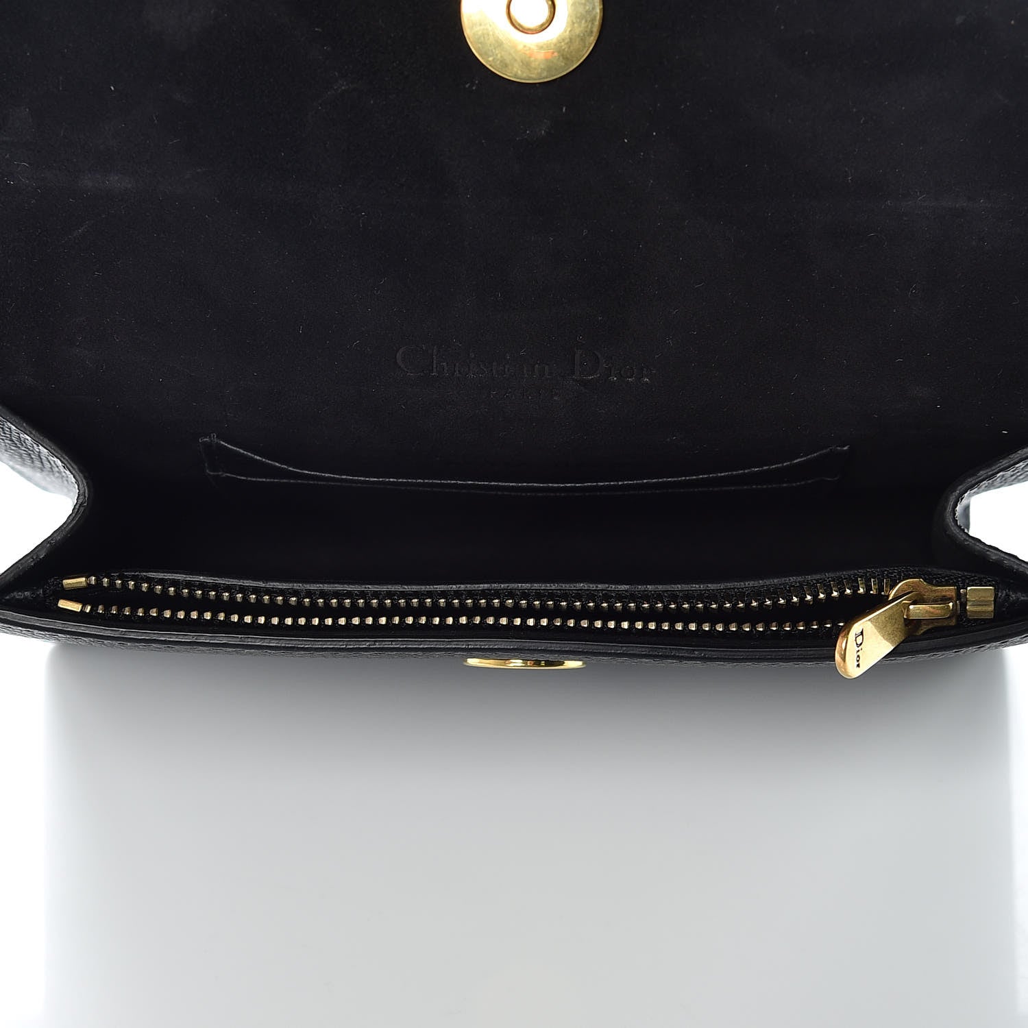 Christian Dior Grained Calfskin Saddle Belt Bag Black 5 of 9