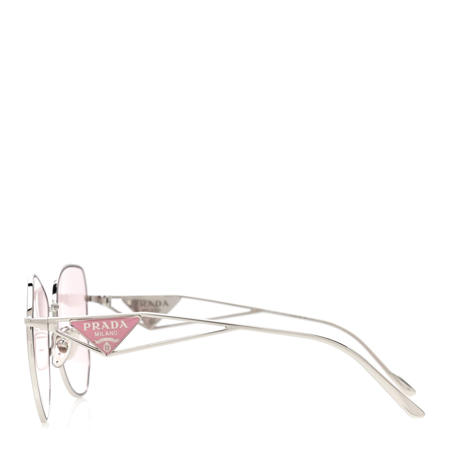 Metal Symbole Triangle Logo Sunglasses SPR57Y Pink