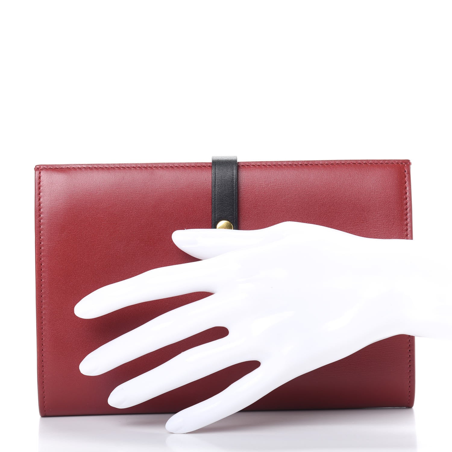 Celine Smooth Calfskin Medium Multifunction Strap Wallet Coquelicot 2 of 10