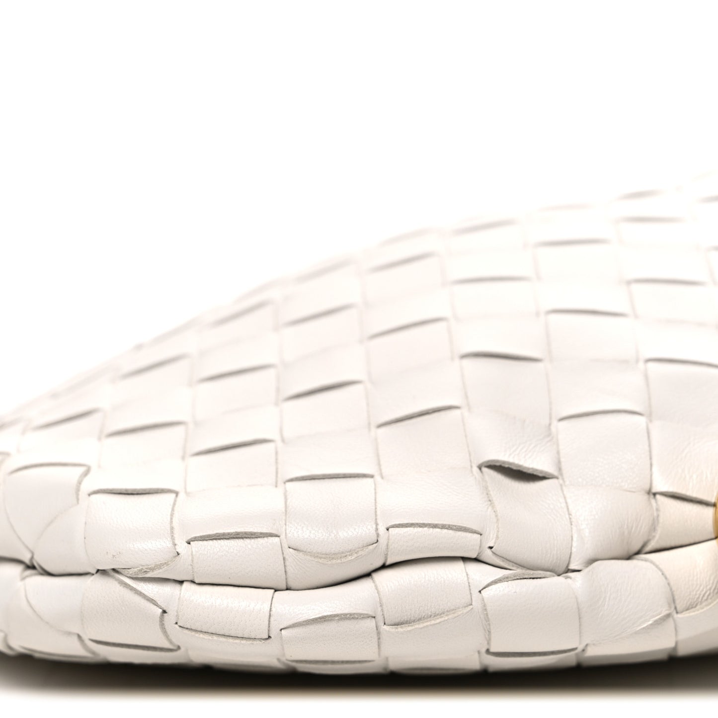 Nappa Intrecciato Small Solstice Hobo White