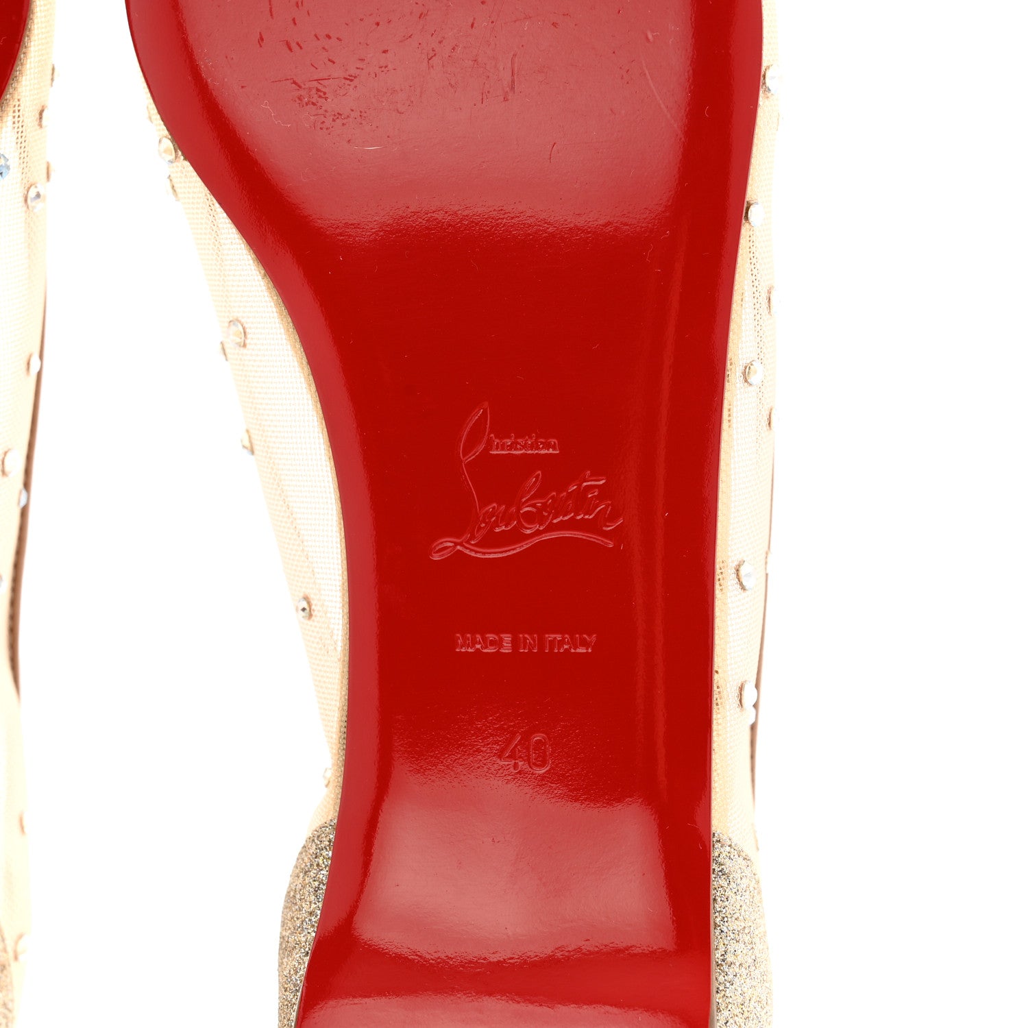Christian Louboutin Crystal Strass Follies Flats 40 7 of 11
