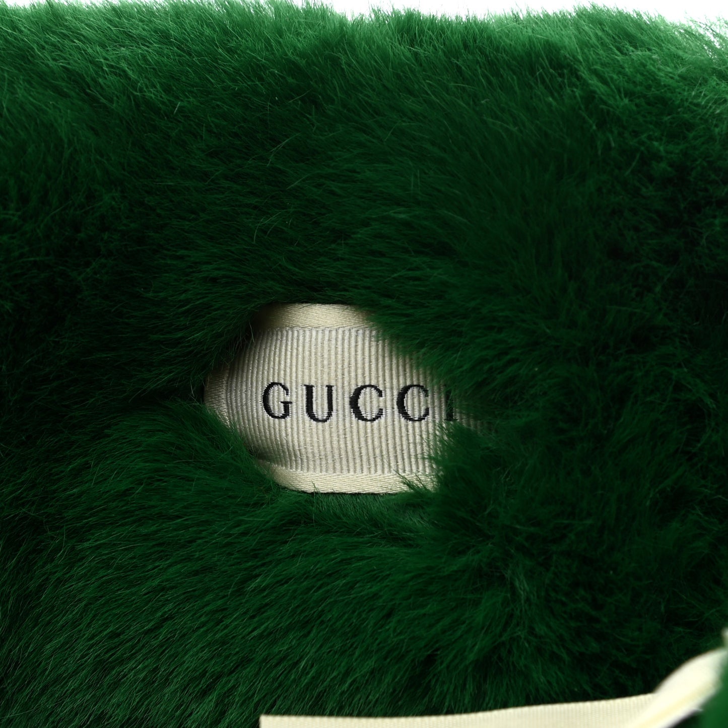 Faux Fur Web Headband M 54cm Green Red