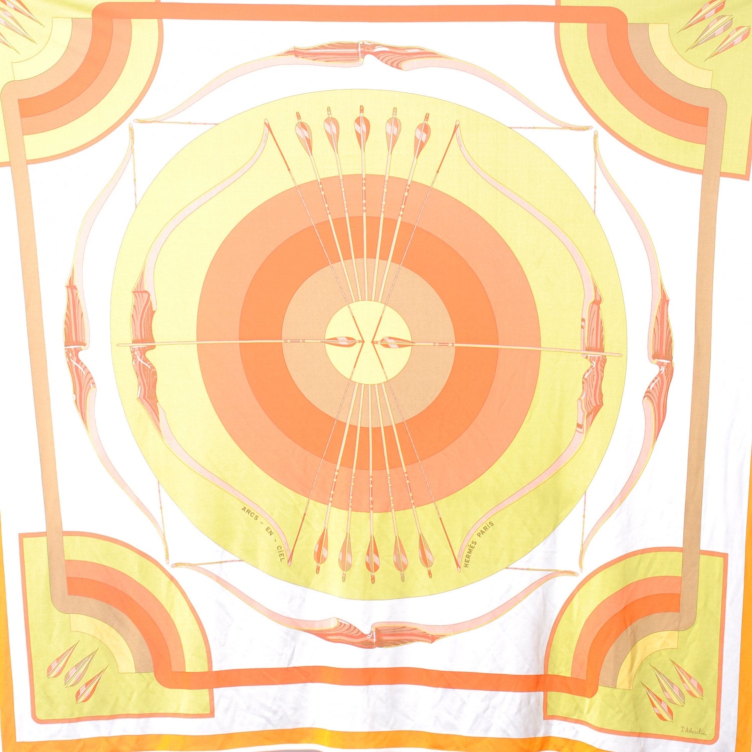 Hermes Silk Jersey Arcs en Ciel Scarf 90 4 of 8
