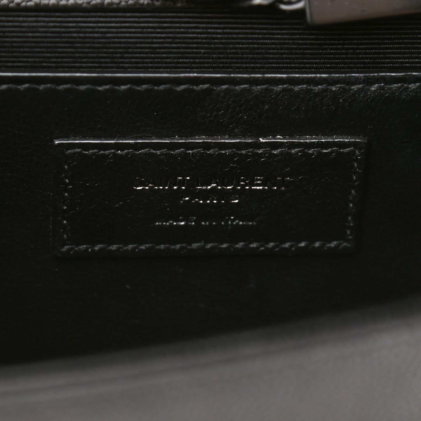 Grain De Poudre Medium Classic Monogram Kate Satchel Black