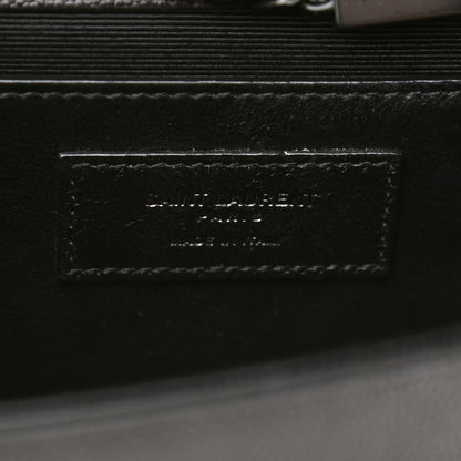 Saint Laurent Grain De Poudre Medium Classic Monogram Kate Satchel Black 6 of 9