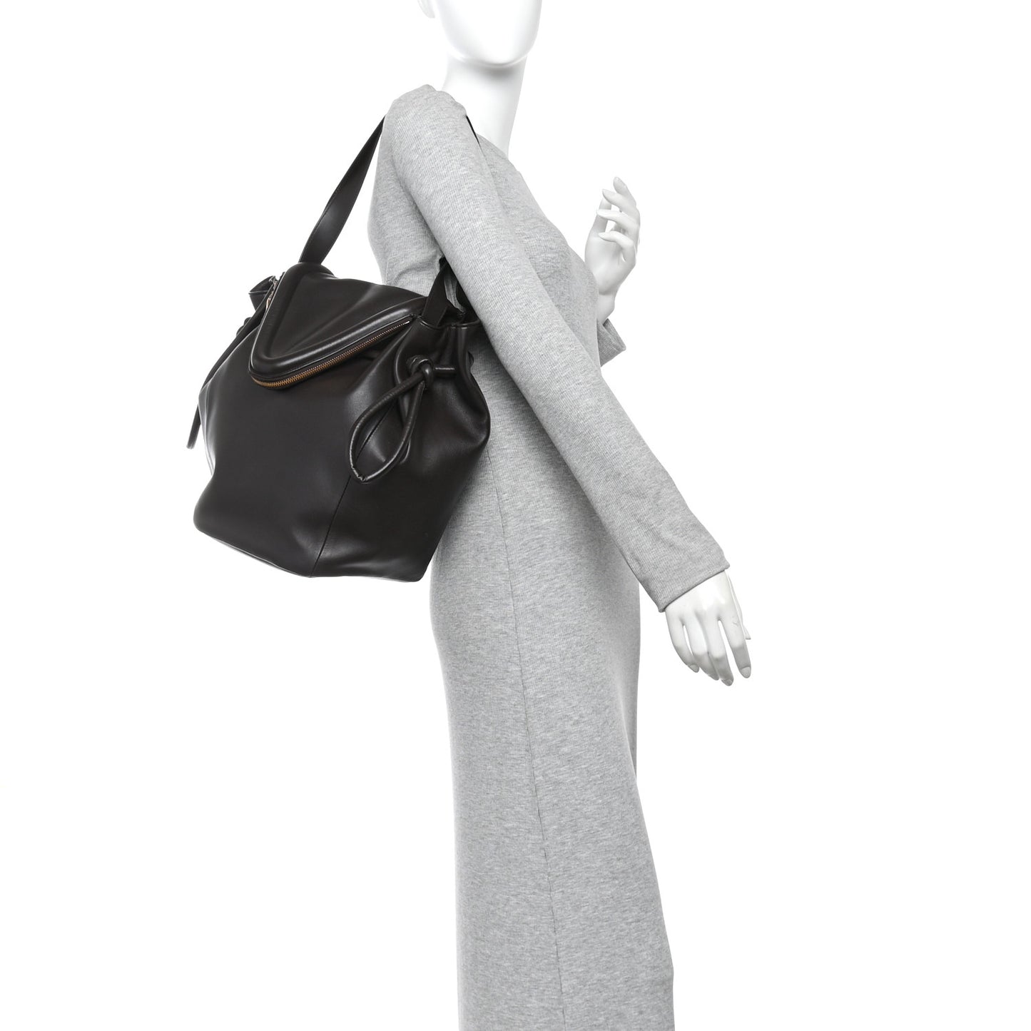 Calfskin Large Beak Tote Fondant