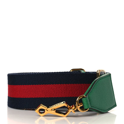 Gucci Textured Dollar Calfskin Web Mini Diana Tote Bag Green Blue 9 of 9
