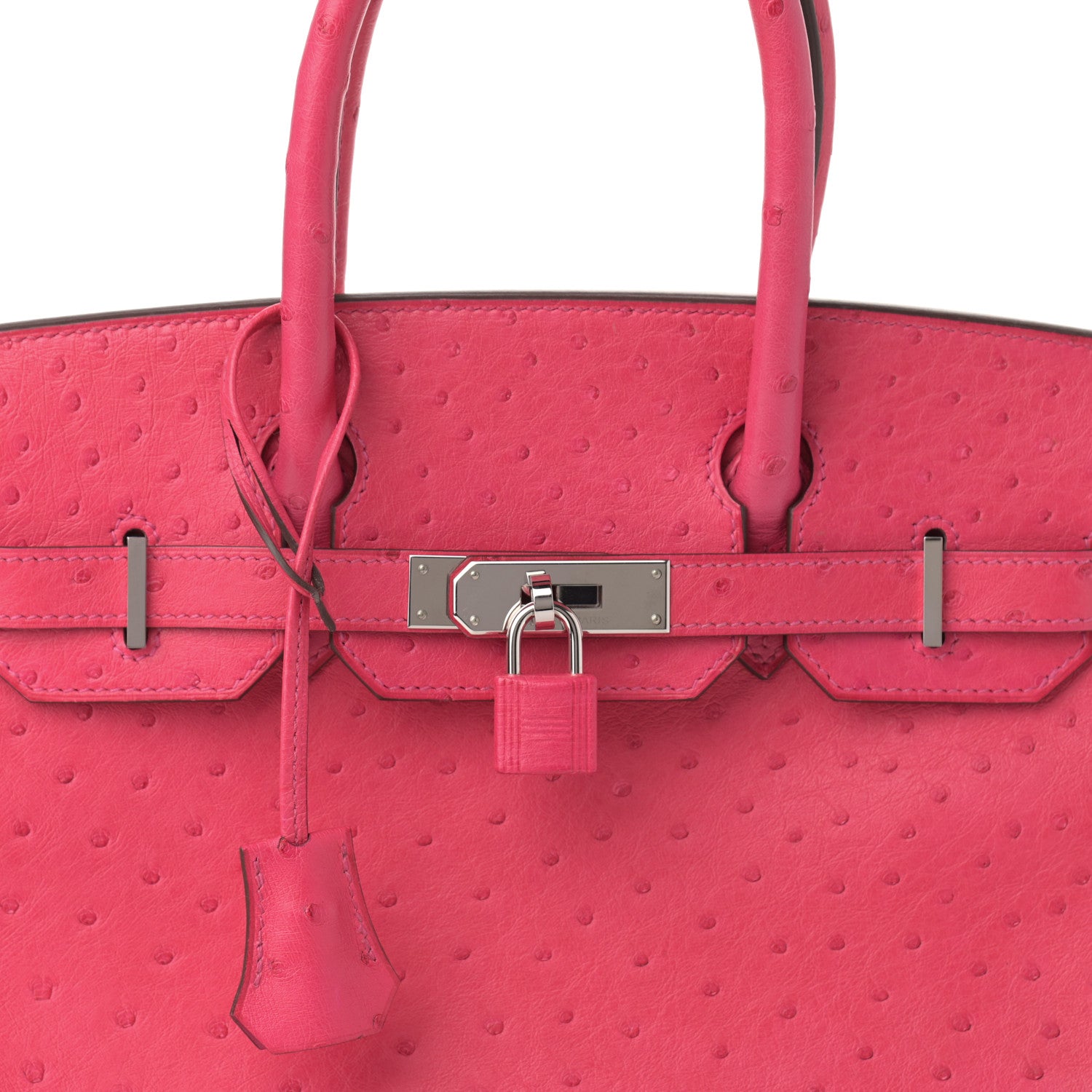 Hermes Ostrich Birkin 30 Rose Tyrien 8 of 17