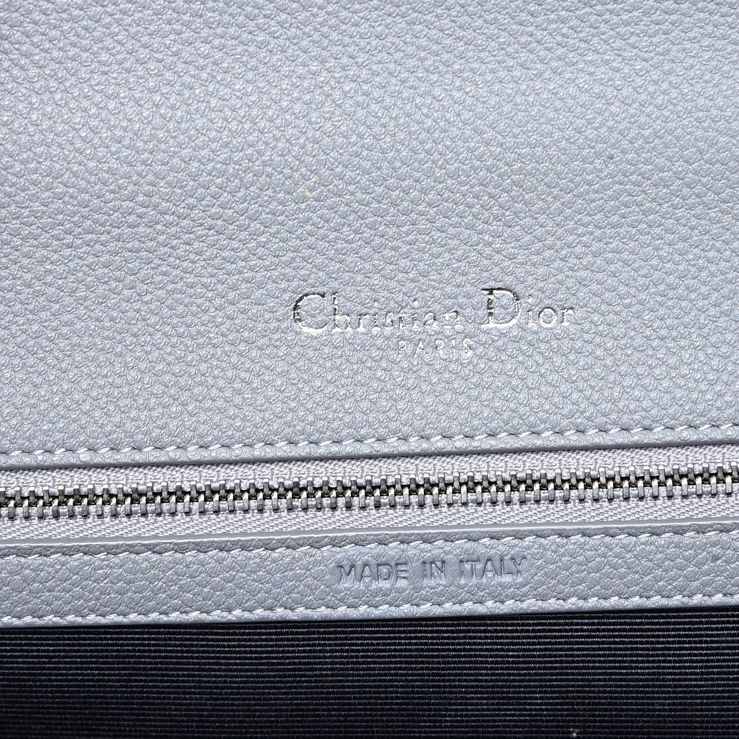 Christian Dior Grained Calfskin Medium Diorama Flap Bag Gris 6 of 8