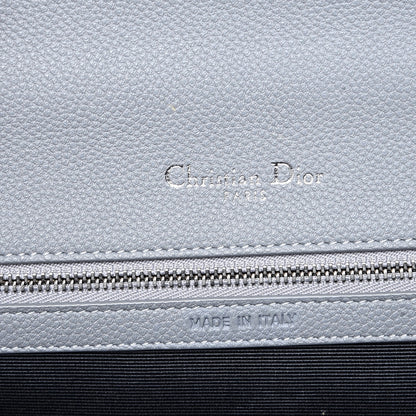 Christian Dior Grained Calfskin Medium Diorama Flap Bag Gris 6 of 8