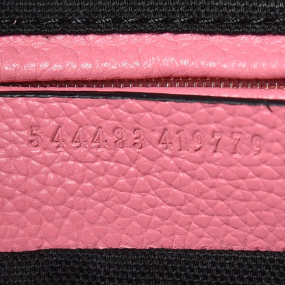 Alexander McQueen Pebbled Calfskin Large Skull Padlock Zip Around Tote Pink 8 of 12