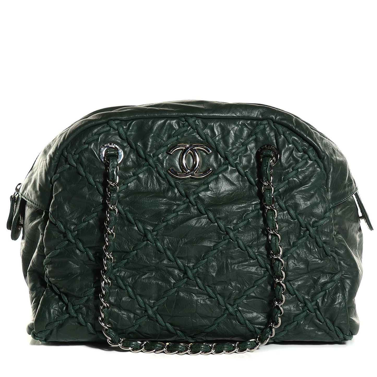 Calfskin Ultra Stitch Shoulder Bag Green