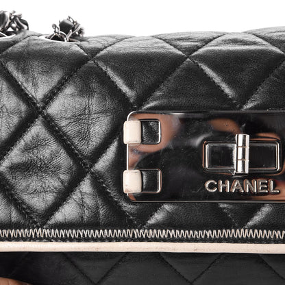 Chanel Lambskin East West Accordion Flap Black 21 of 23