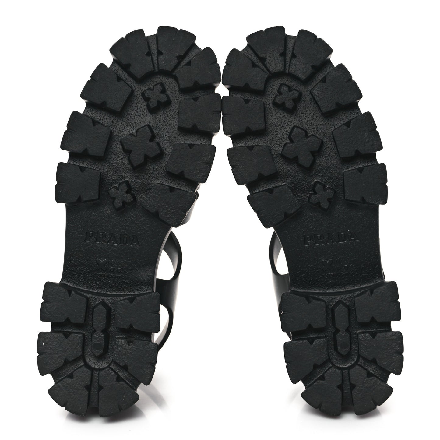 Foam Rubber Triangle Logo Monolith 55mm Cage Sandals 41 Black