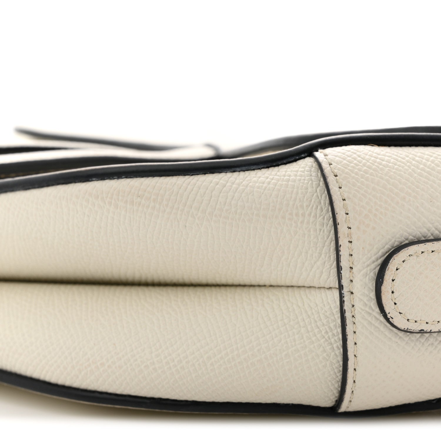 Christian Dior Grained Calfskin Saddle Bag With Strap Latte 10 of 13