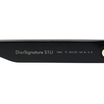 Christian Dior Acetate Diorsignature S1U Square Sunglasses Black 6 of 8