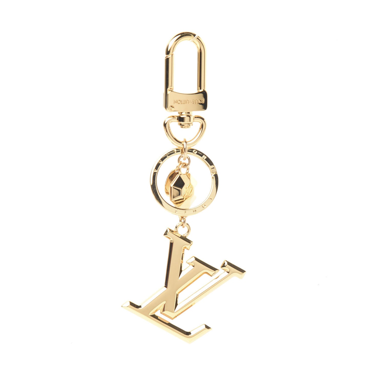 LV Facettes Bag Charm Key Holder Gold