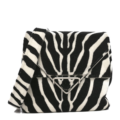 Bottega Veneta Tufted Zebra Clip Bag Black White 1 of 11