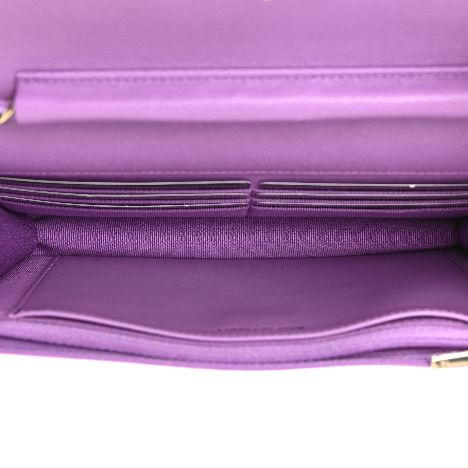 Chanel Caviar Quilted Wallet On Chain WOC Purple 5 of 11
