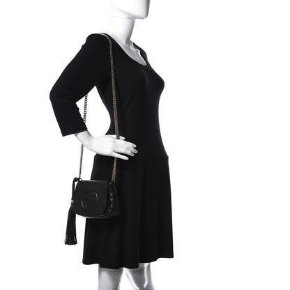 Gucci Pebbled Calfskin Small Soho Flap Crossbody Black 2 of 10