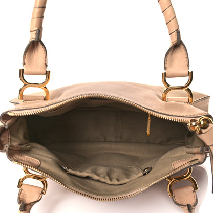 Chloe Calfskin Medium Marcie Nude Satchel Natural 5 of 13