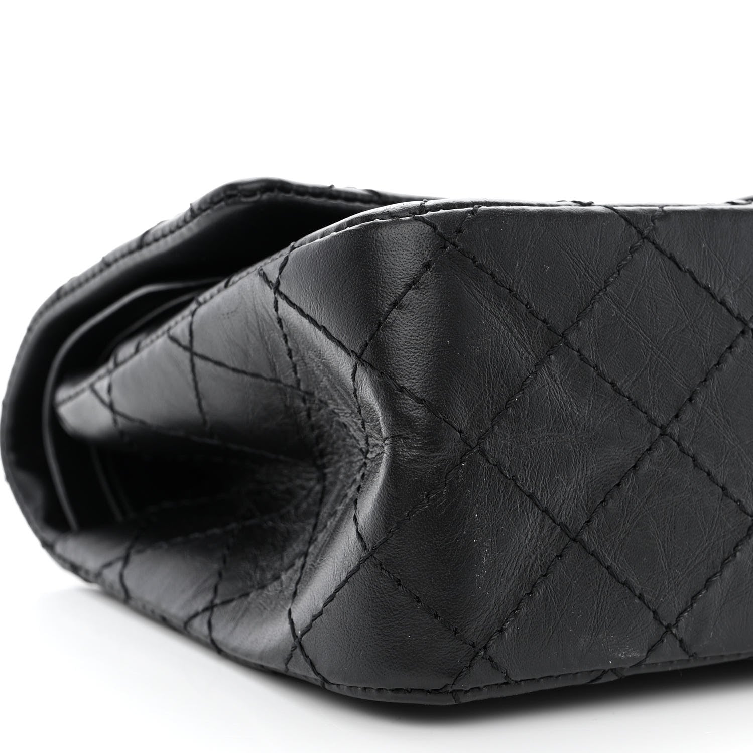 Chanel Aged Calfskin Quilted 2.55 Reissue 225 Flap So Black 9 of 11
