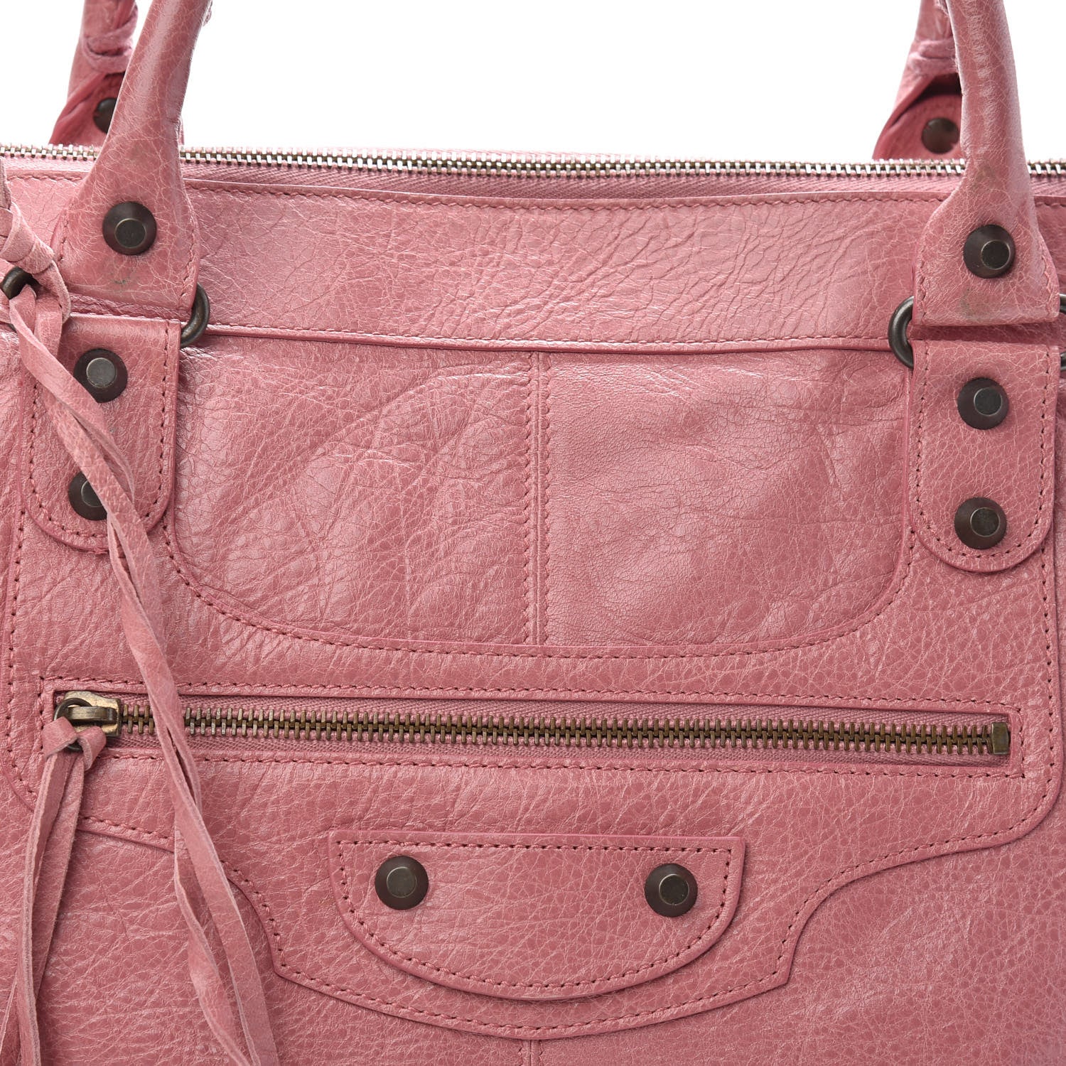 Balenciaga Agneau Classic Hardware Work Rose Bruyere 7 of 9