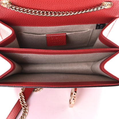 Gucci Dollar Calfskin Small Interlocking G Shoulder Bag Red 5 of 6