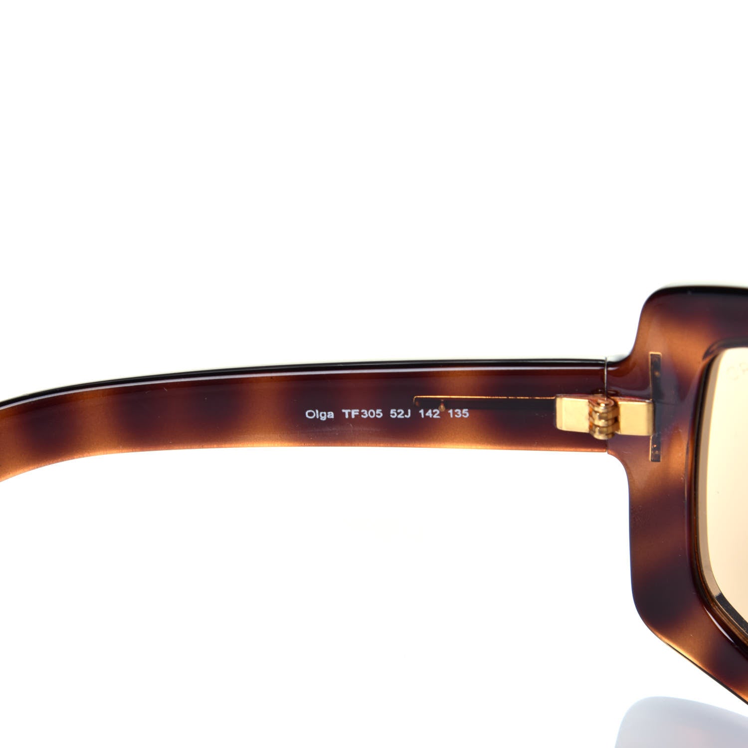 Tom Ford Olga Square Shield Sunglasses TF305 Tortoise 6 of 8