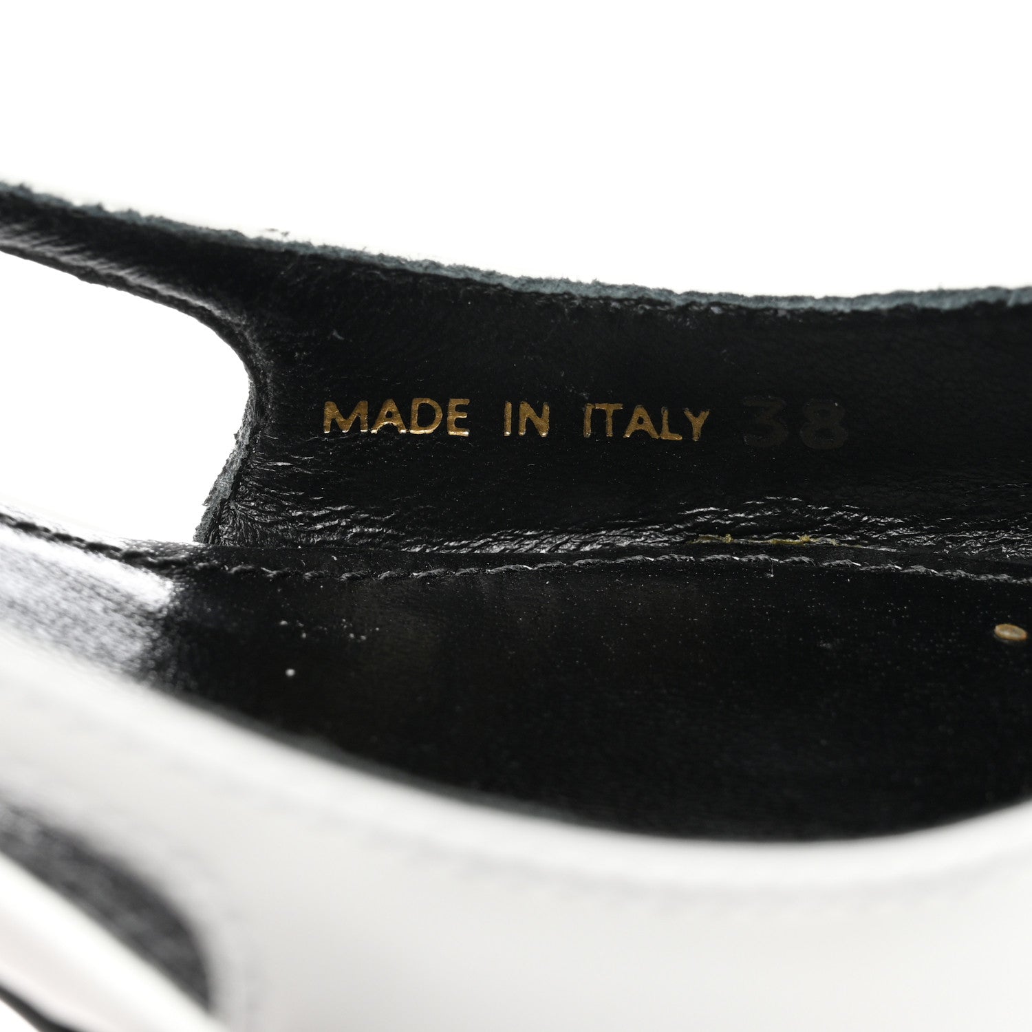 Prada Spazzolato Pointed Toe 55mm Slingback Pumps 38 White 8 of 9