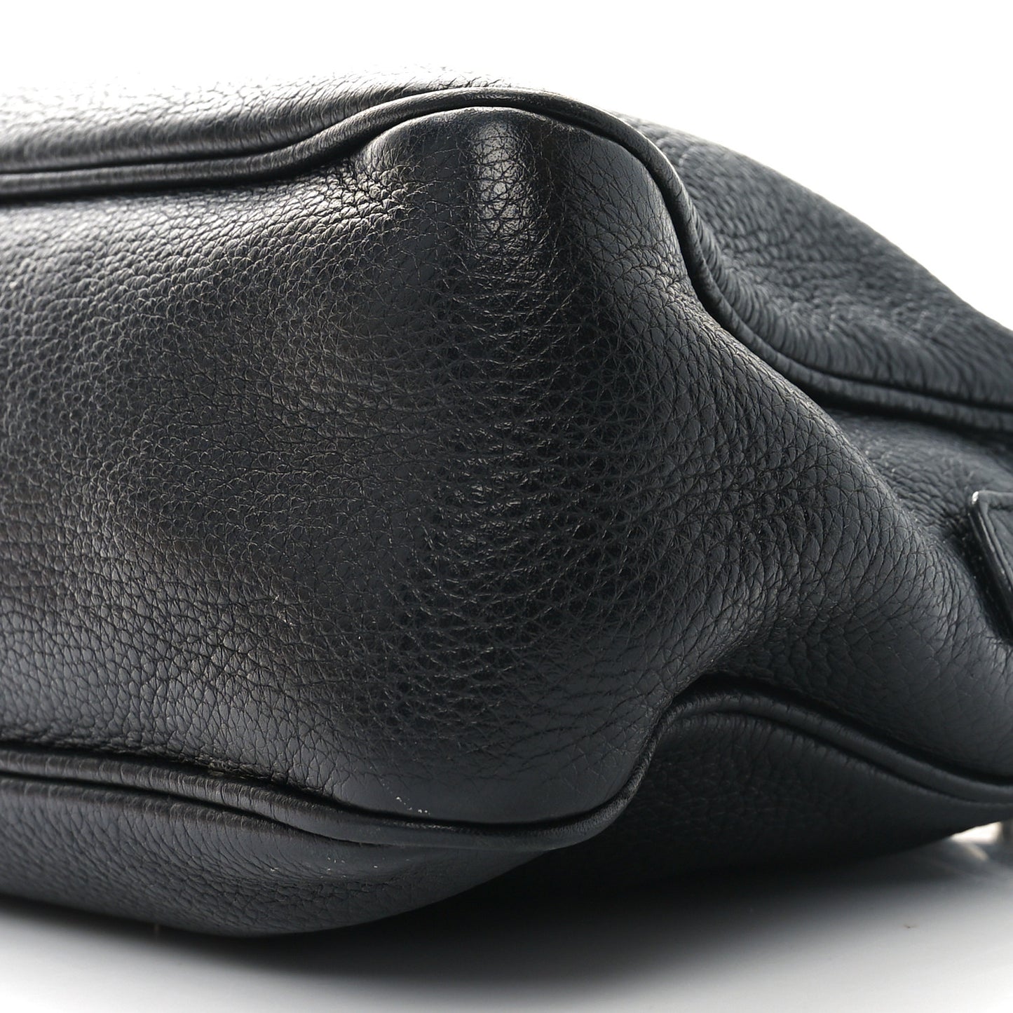 Pebbled Calfskin Small Soho Bowler Black