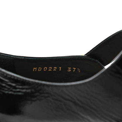 Christian Dior Crinkled Calfskin D-Doll 55mm Pumps 37.5 Black 8 of 9