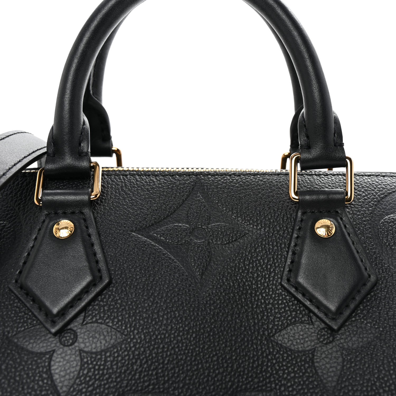 Louis Vuitton Empreinte Monogram Giant Speedy Bandouliere 25 Black 7 of 9