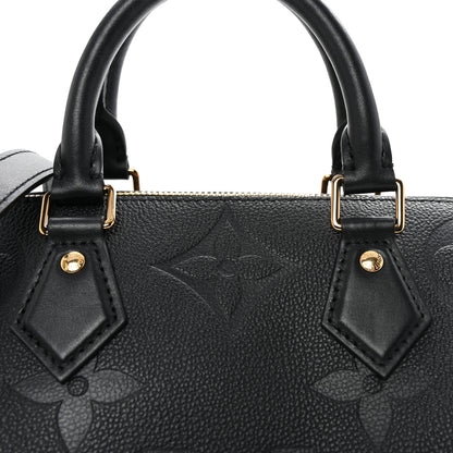 Louis Vuitton Empreinte Monogram Giant Speedy Bandouliere 25 Black 7 of 9