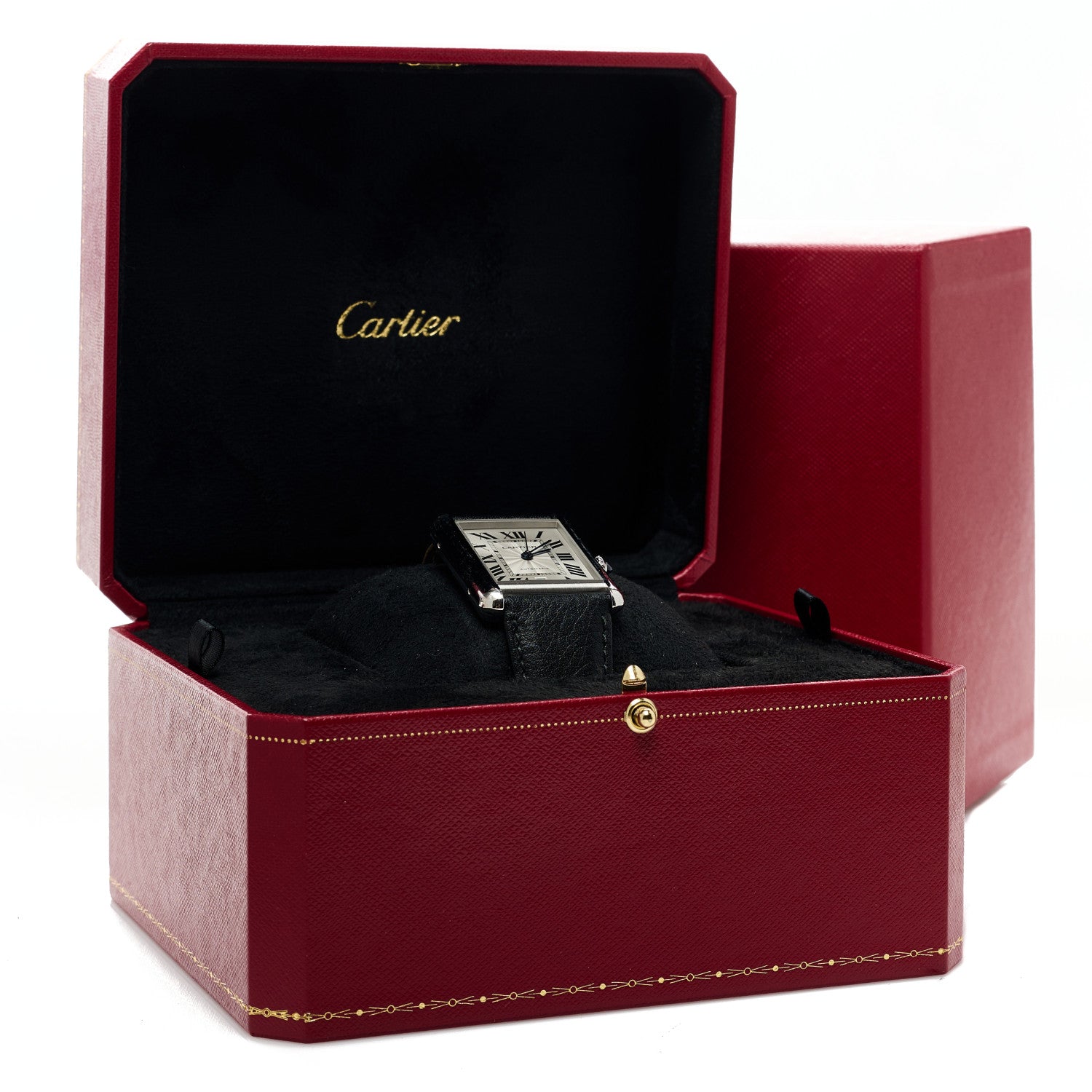 Cartier Stainless Steel Calfskin 31mm Tank Solo Automatic Watch 5 of 5