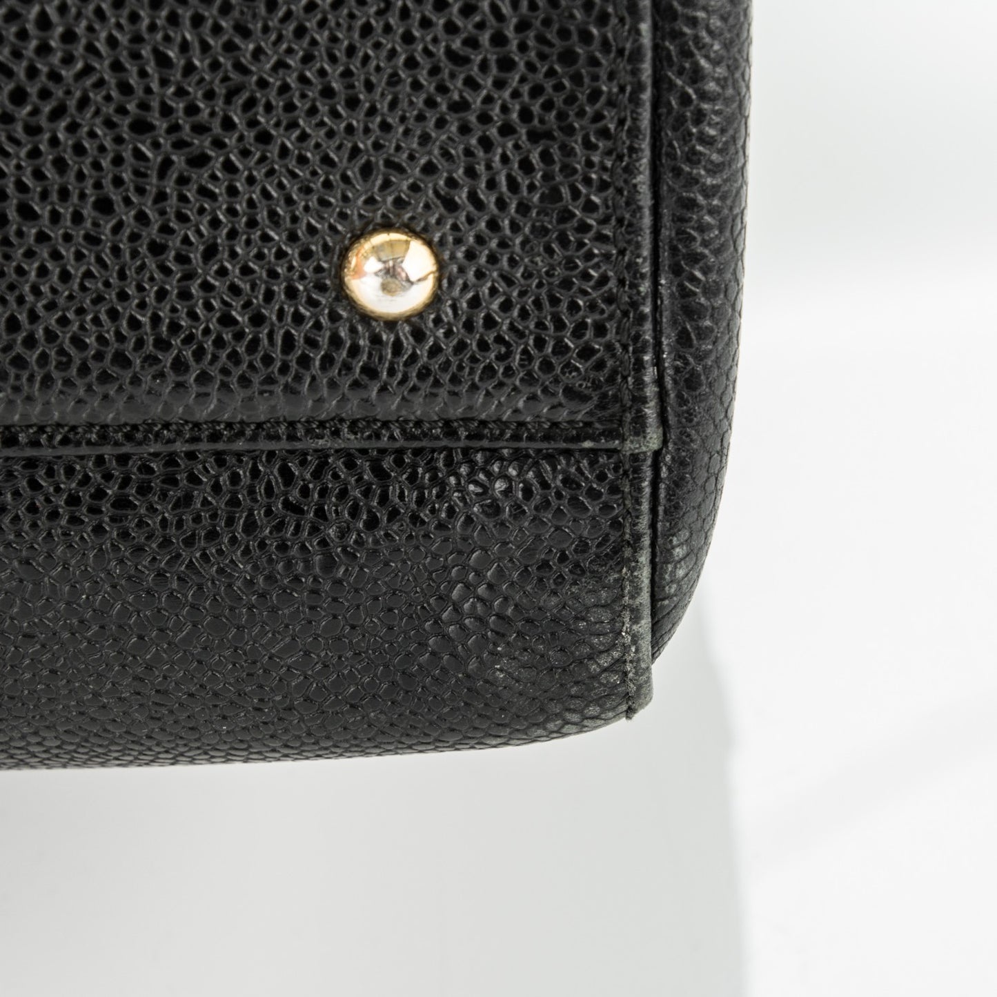 Caviar Large CC Shoulder Bag Black