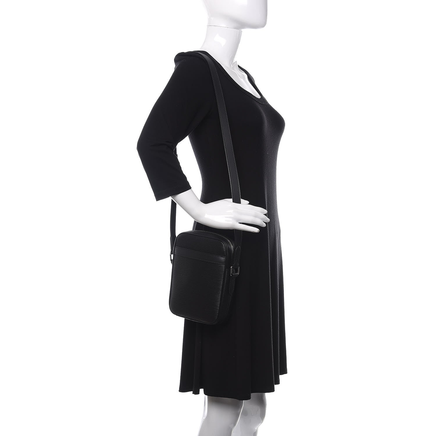 Louis Vuitton Epi Danube Slim PM Black 2 of 11