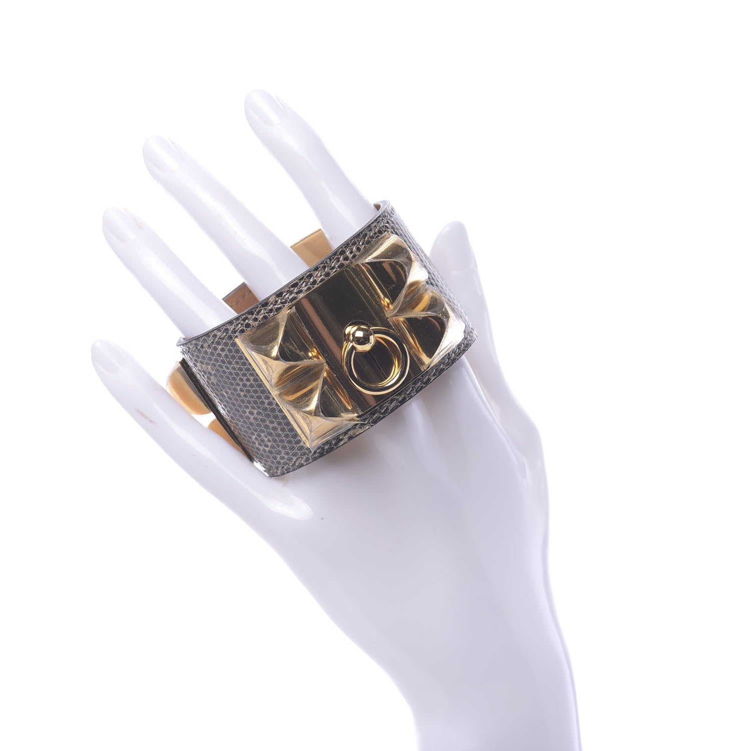 Hermes Lizard Collier De Chien CDC Bracelet S Ombre 2 of 6